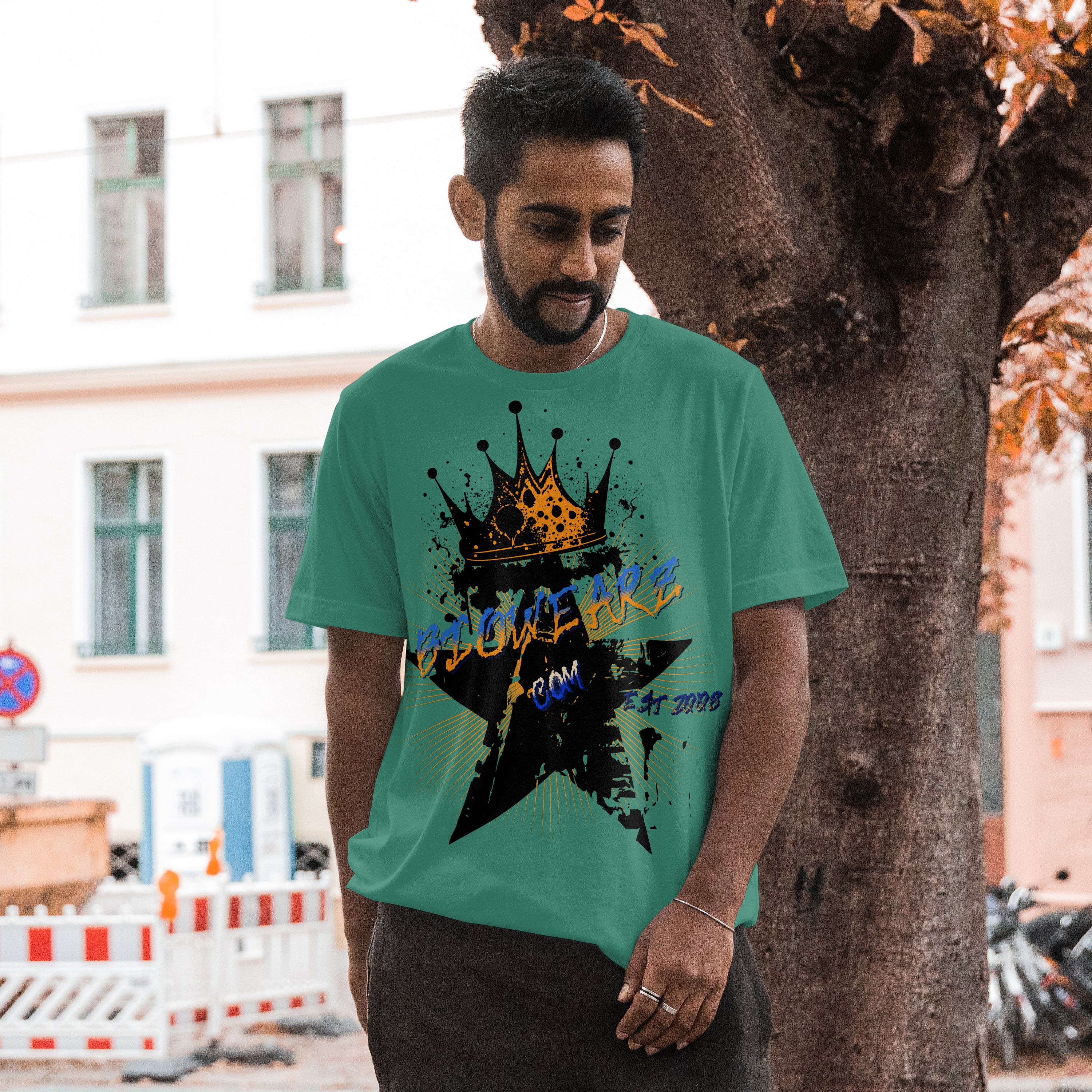 Star King Blue & Yellow ( Antique Irish Green )