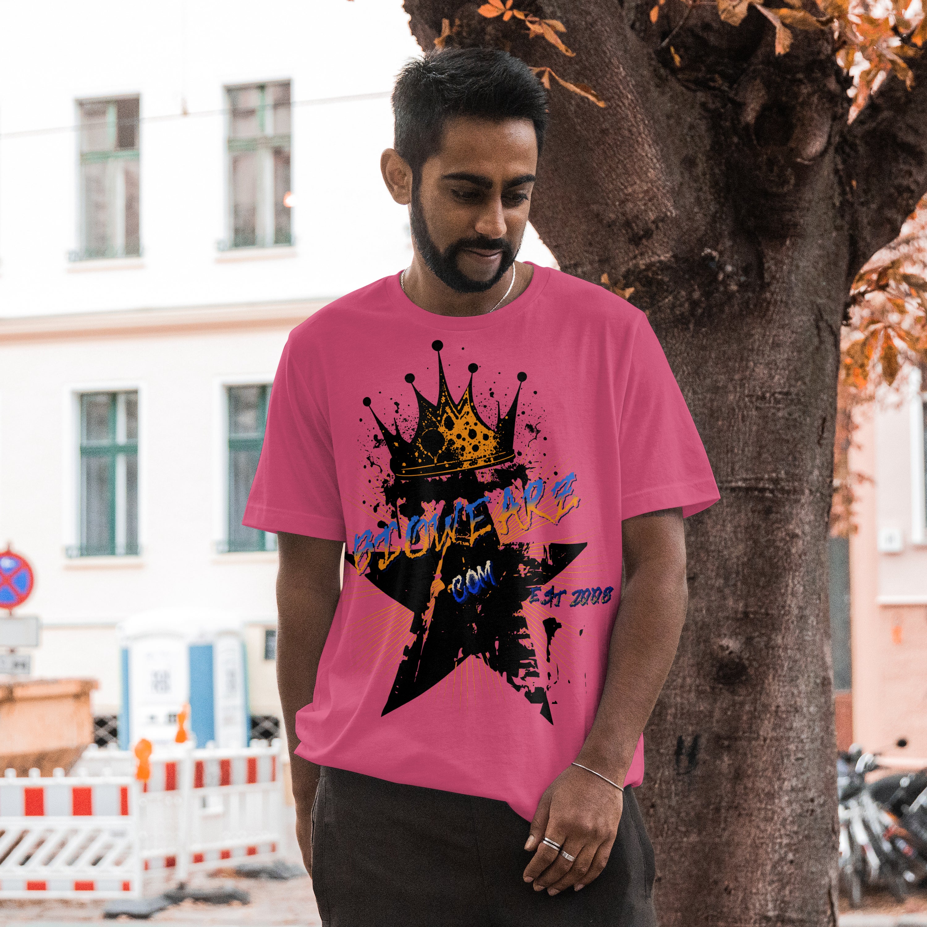 Star King Blue & Yellow (Heather Scarlett Red)