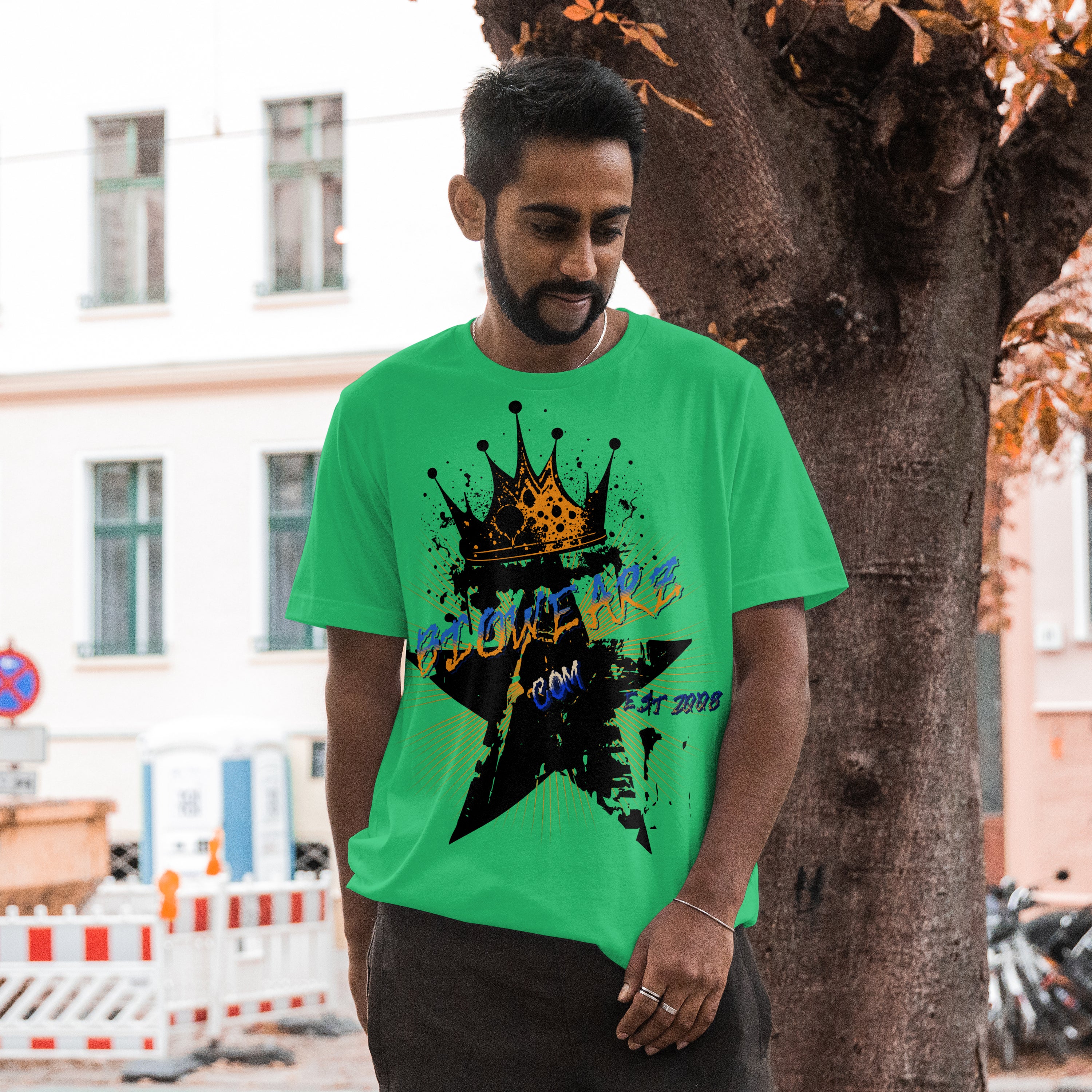 Star King Blue & Yellow (Antique Irish Green)