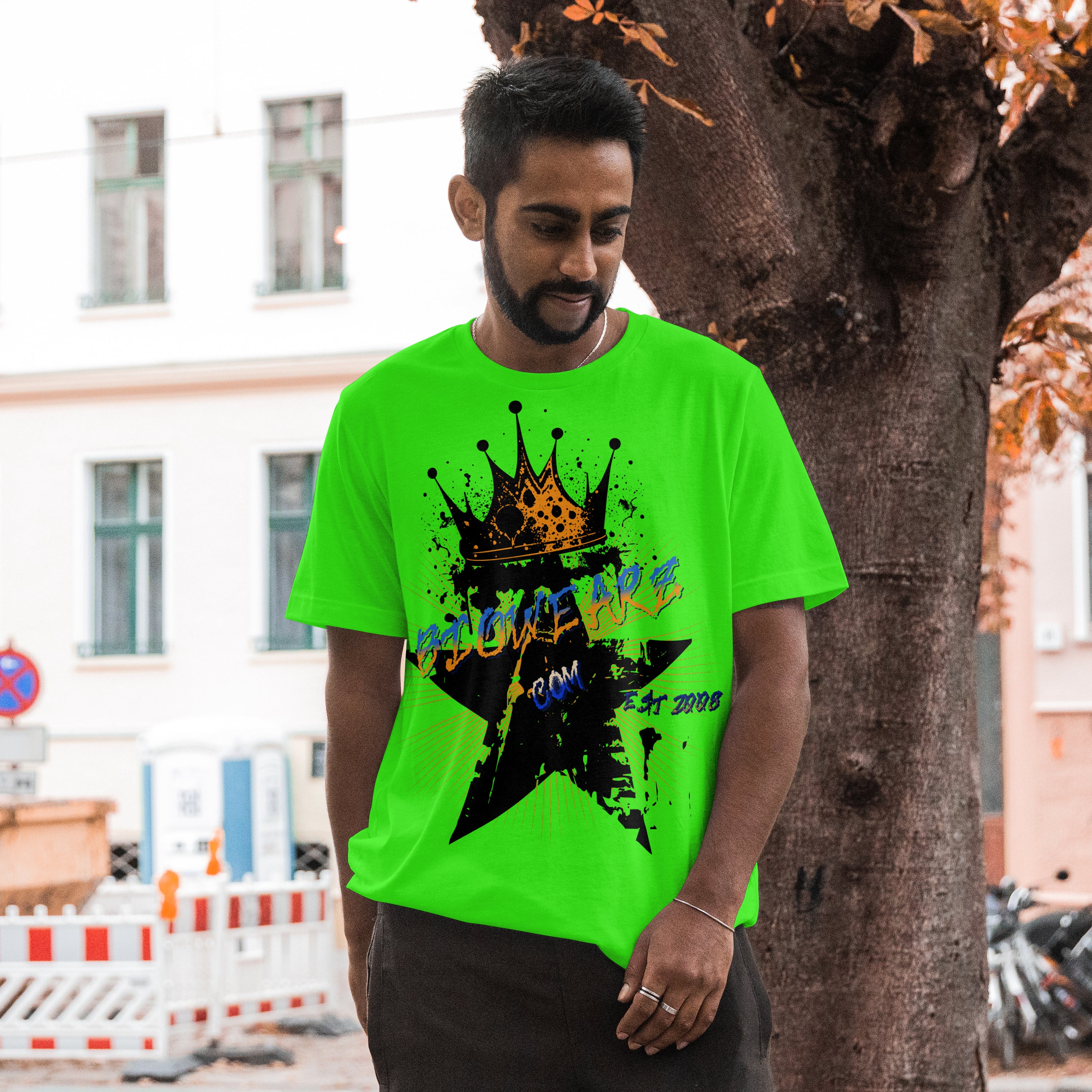 Star King Blue & Yellow (Electric Green)