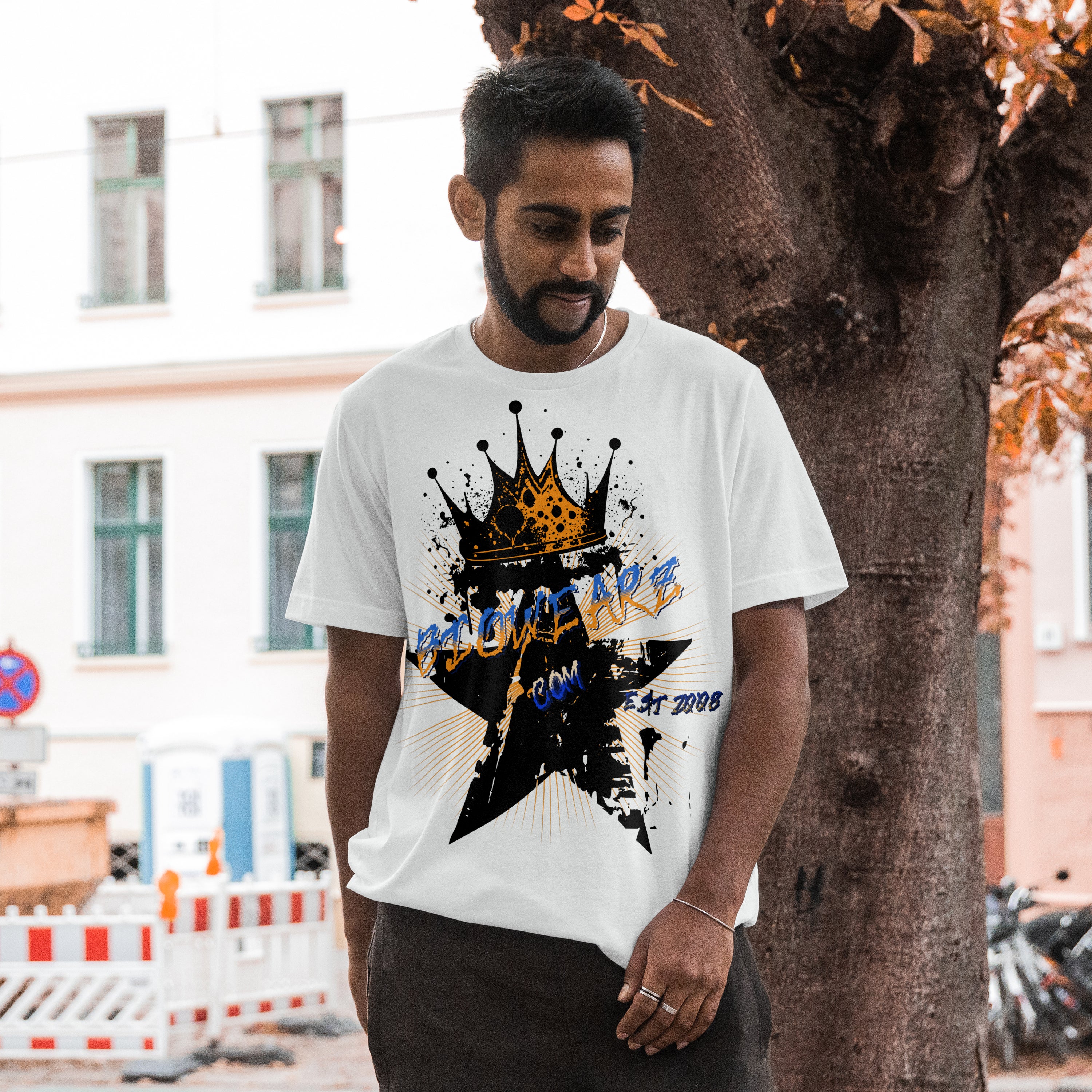 Star King Blue & Yellow (White)