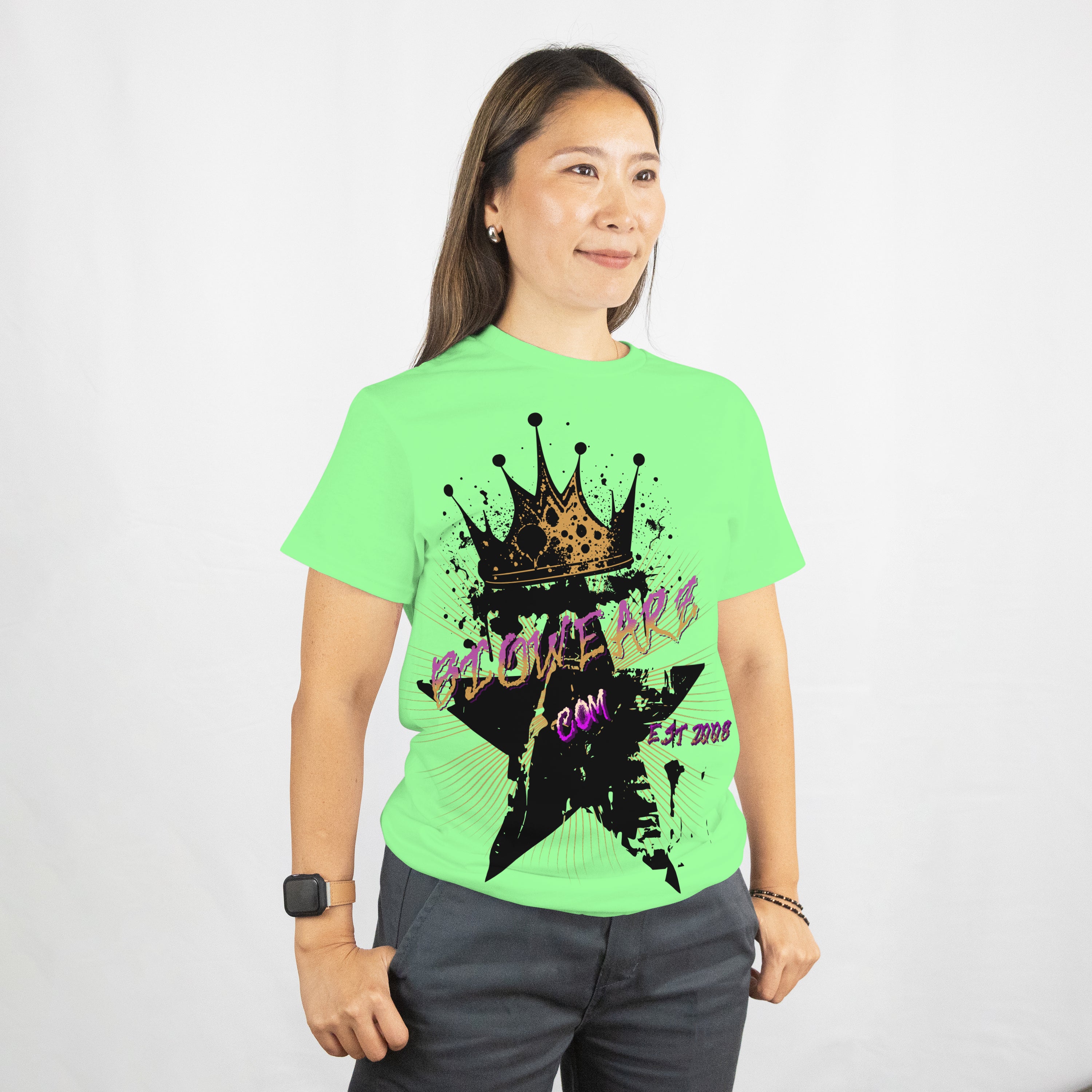 Star King Pink & Yellow (Mint Green)